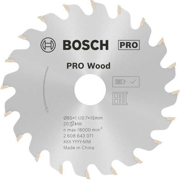 Thumbnail - Pro Holz KSB,85x1.1x15mm - 2608643071 - Bosch