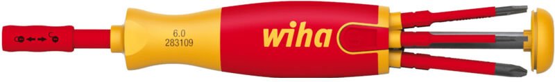 Schraubendreher mit Bit Magazin LiftUp electric torx® mit 6 slimBits (41158) - Wiha