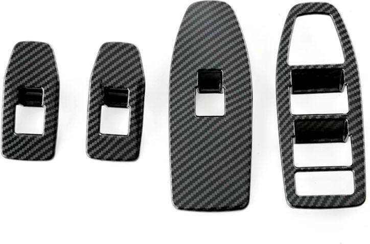 Tlily - FüR X1 U11 2023 2024 Autofensterheber-Schaltertasten Rahmenabdeckung Zieraufkleber ZubehöR, ABS-Kohlefaser