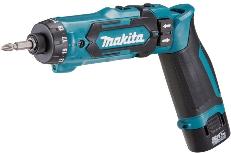 7,2 v Li-Ion Akku-Schraubendreher (2x1,5 Ah) 5,6 Nm Makita DF012DSE