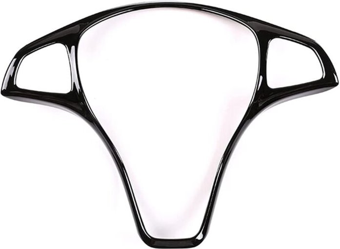 Tlily - FüR ce- glc cla gla W205 W213 X253 X156 Auto-Lenkrad-Dekorationsrahmen-Abdeckungsverkleidung, Leuchtendes Schwar...