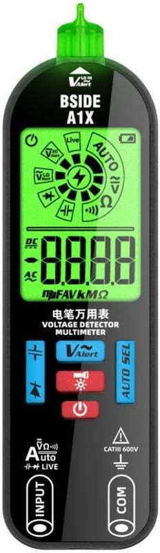 Multimètre Intelligent à Plage Automatique avec Affichage Numérique et Deux Sondes de Mesure