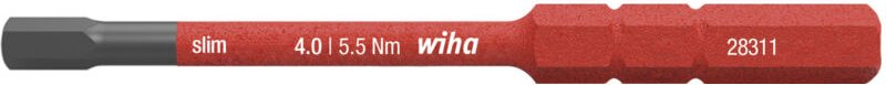 Wiha Bit slimBit electric Sechskant 4,0 mm x 75 mm (37225)