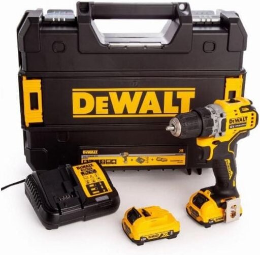 Akku-Bohrschrauber 12V DCD701D2-QW mit 2x 2,0Ah Akku + Lader in TSTAK-Box - Dewalt
