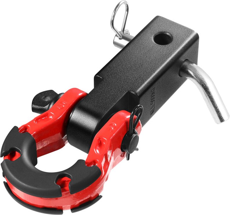 Anhängerkupplungsbügel, passend für 2-Zoll-Anhängerkupplungen, Bruchfestigkeit 65.900 lbs, D-Ring-Schäkel mit Anhängerku...