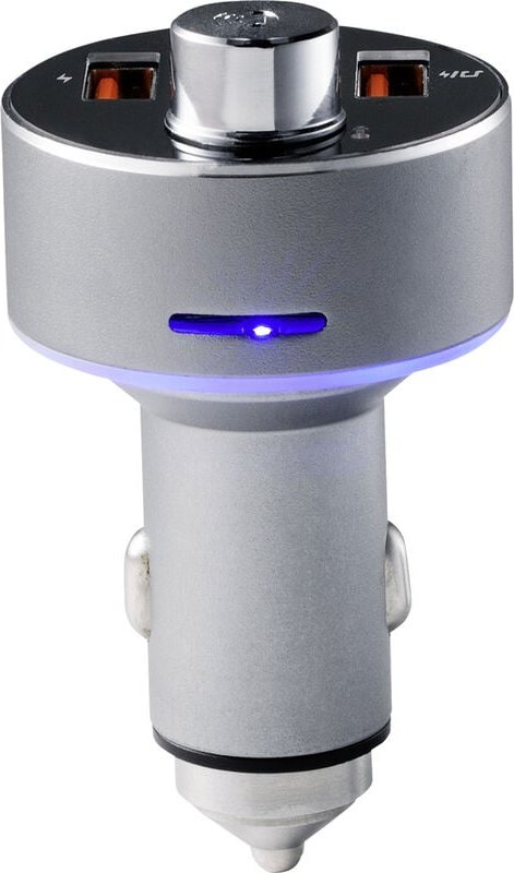 RF-CAR-100 fm Transmitter Bluetooth® inkl. Freisprechfunktion, mit Kartenslot, Integrierte - Renkforce