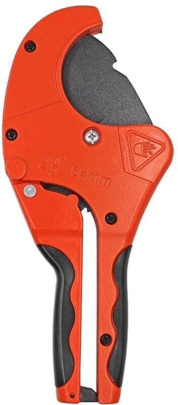 Odipie - Mehrschichtiger PVC-Rohrschneider, Edelstahlklinge für PVC-PPR-PE-Rohrschneidewerkzeug 63 mm mit Gummigriff