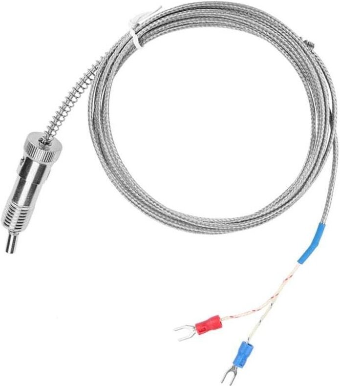 Sonda termocoppia, molla di compressione a baionetta, sonda termocoppia tipo K, intervallo 0-400 per misurazione della t...