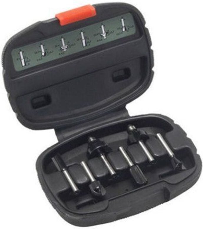 Fräser-Set-HM 6tlg. Durchmesser: 6 mm Schaft - 2607019464 - Bosch