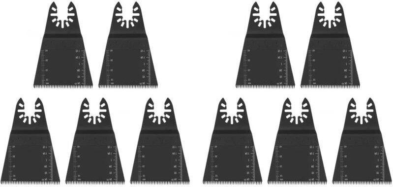 Oszillierende Werkzeugblätter, 10 x 65 mm oszillierende Mehrzweck-Sägeblätter, universelles Schnellwechsel-Sägeblattset ...