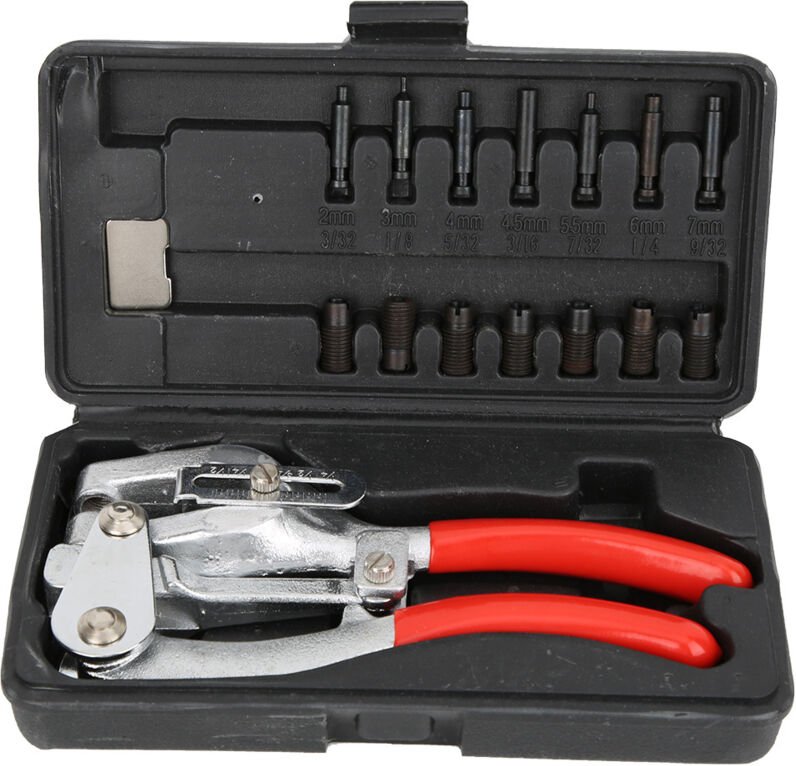 RASTKY Robustes Lochstanzen-Set zum Bohren von Eisen und Stahl