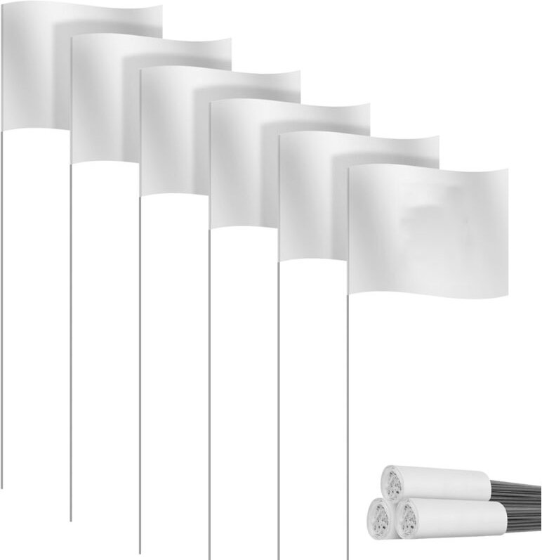 Markierungsflaggen Markierungsflaggen für Rasen, 30er-Pack, Kleine PVC-Flaggen, Markierungsflaggen, Rasenflaggen, Garten...