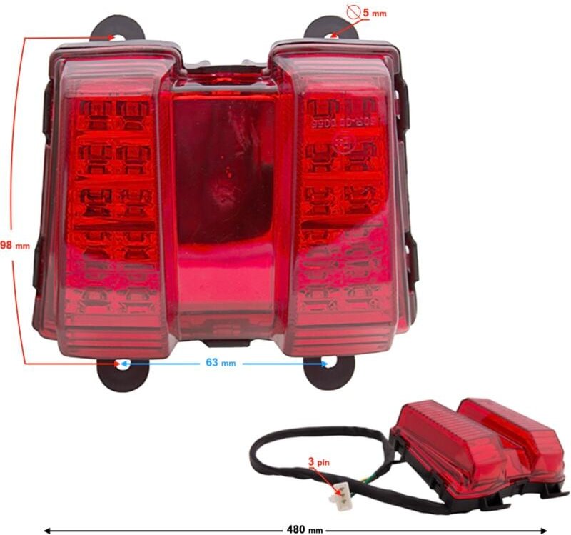 Hyper 125 LED-Rücklicht