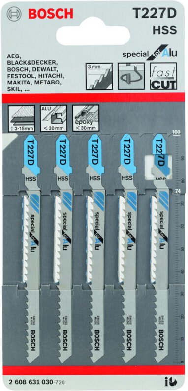 Stichsägeblatt Special for Alu t 227 d 5er 2608631030 - Bosch
