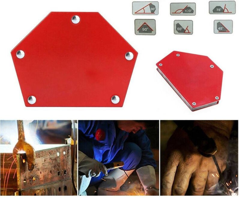 Trade Shop Traesio - Trade Shop - magnetica magnetica saldatura 30° 45° 60° 75° 90° 120° 50LB 22KG exagonal -