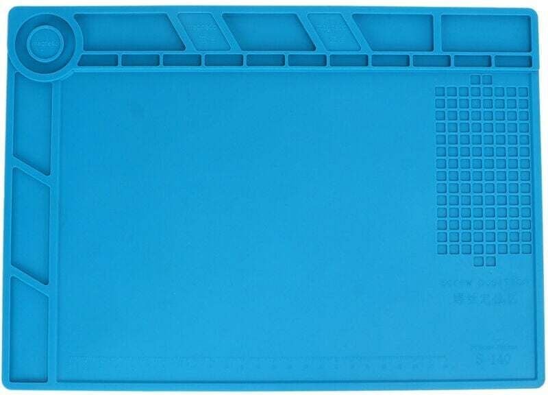 Tapis De Réparation En Silicone Isolant Thermique Anti Statique Avec Support Magnétique Pour Électronique