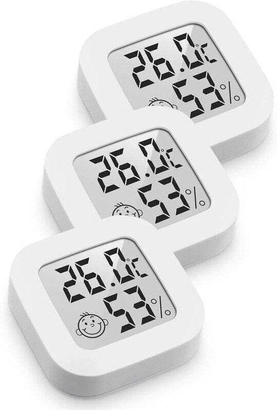 Mini-Digital-Thermometer-Hygrometer mit hoher Präzision für den Innenbereich – Thermo-Hygrometer mit Komfortanzeige