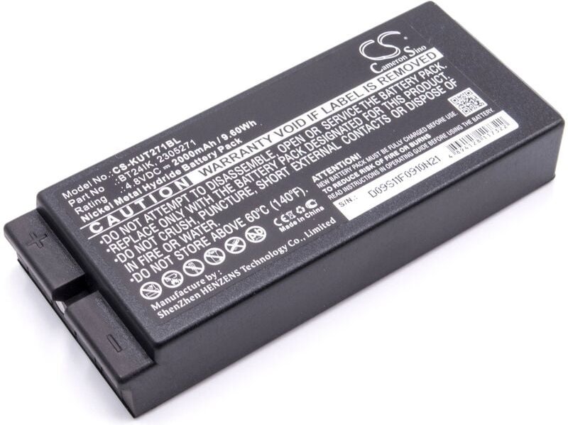 vhbw Akku Ersatz für Ikusi 2305271, BT24IK, BT20K für Industrie-Funkfernsteuerung Fernbedienung (2000 mAh, 4,8 V, NiMH) ...