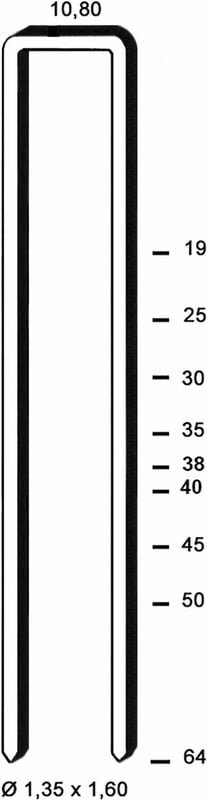 Klammern Type l 50 mm aus Stahldraht verzinkt (10400 Stück) - Alsafix