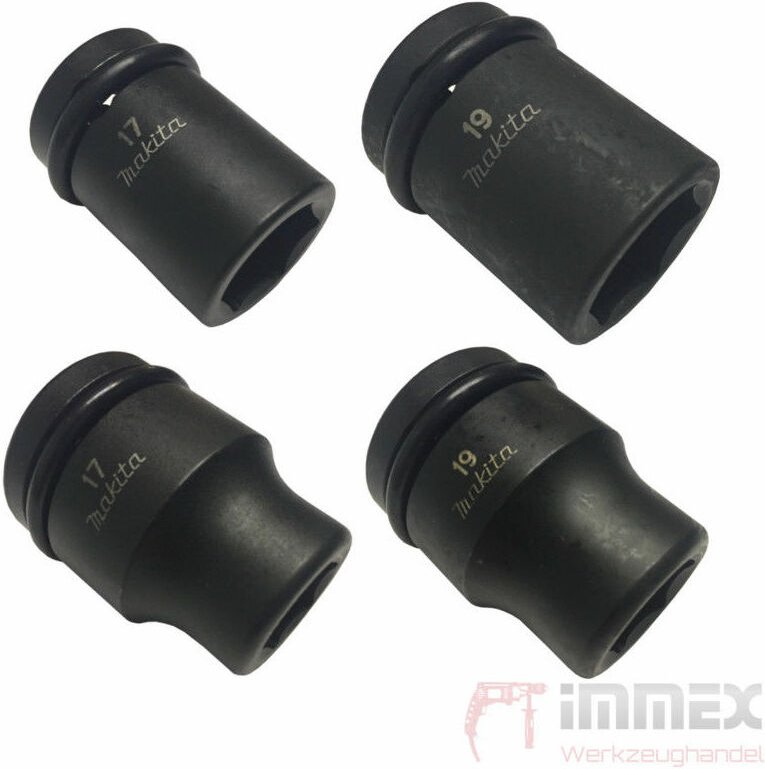Steckschlüssel Nuss kfz Radwechsel Schlagschrauber 1/2'' 3/4'' 17mm 19mm 1/2'' 19mm - Makita