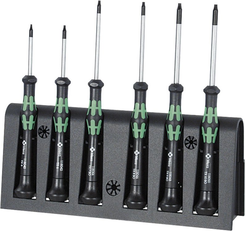 Thumbnail - Elektronik-Schraubendreher-Satz, für Torx, Kraftform Micro, 6-teilig - Wera
