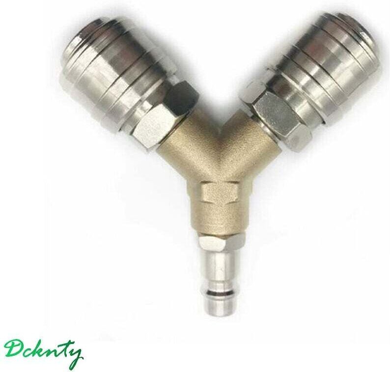 Distributeur Interrupteur Connecteur Air Comprimé Laiton Antirouille Fileté 1/4 Pouce Assemblé Prêt à l'Emploi