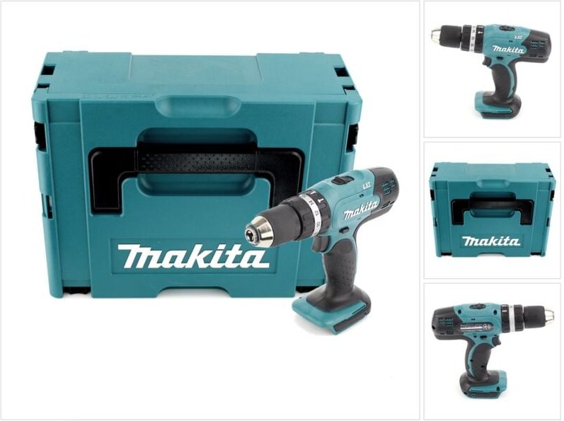 Makita DHP 453 ZJ Akku Schlagbohrschrauber 18V 42Nm im Makpac - ohne Akku und Ladegerät