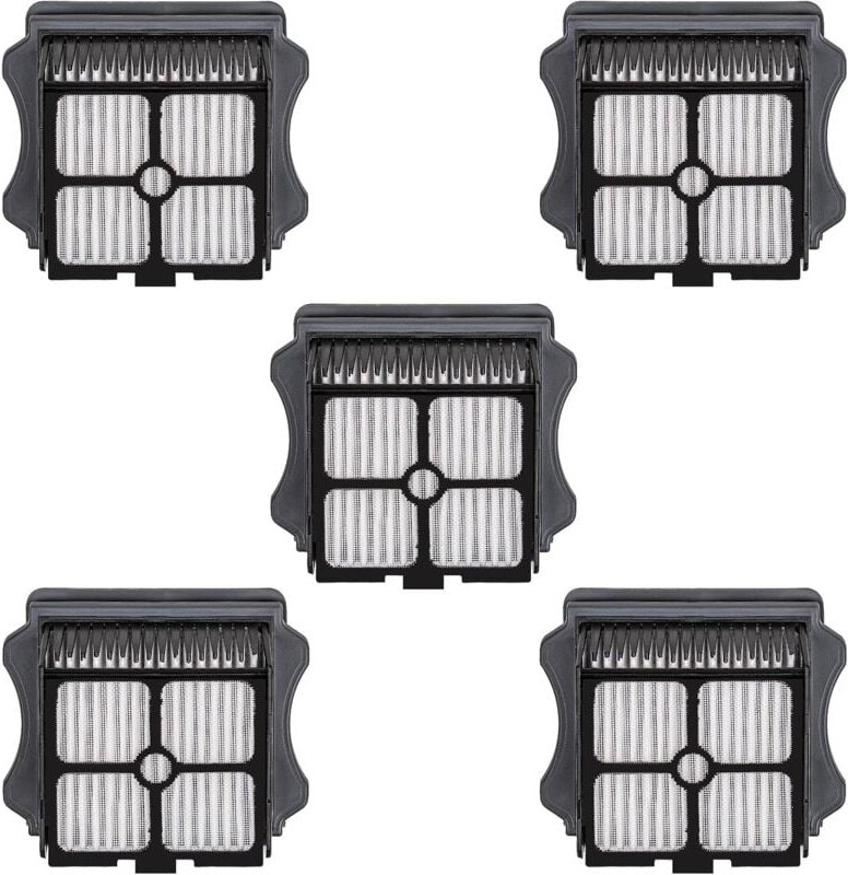 5er-Pack HEPA-Filter kompatibel mit Tineco iFloor 3/Floor One S3/Floor One S5/Floor One S5 Pro, Filterset für Nass- und ...