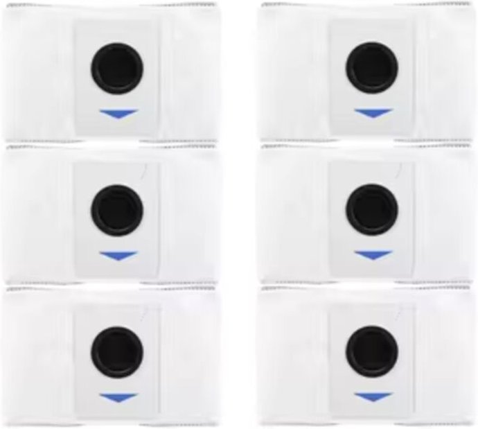 6PCS Staubbeutel für Ecovacs Deebot T20/T20MAX/T20PRO/X1 OMNI/T10 Omni/Turbo Roboter-staubsauger Ersatzteile