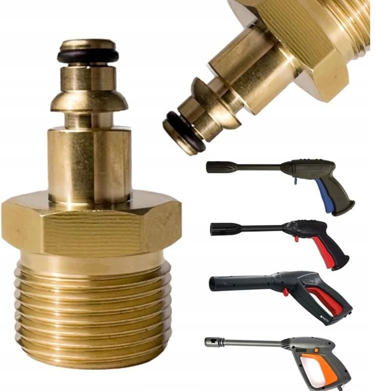 Rosfix Adapter M22 x 1,5 – Messinganschluss für Hochdruckschlauch mit Innengewinde Ersatzteil für Hochdruckreiniger Bosc...