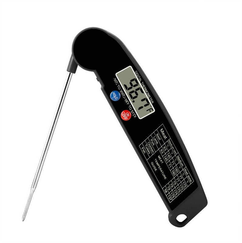 Fleischthermometer, Sofortthermometer, Lebensmittelthermometer, Zuckerthermometer zum Kochen, Grillen, Räuchern, für Fle...