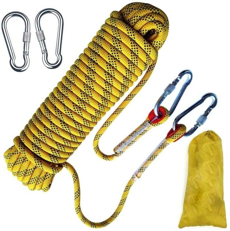 Kletterseil, Rolltreppenseil, Rettungsseil, Kletterausrüstung, 10 mm Durchmesser, 20 Meter Länge, Feuerwehr- und Rettung...