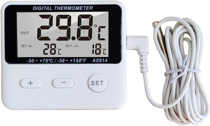 Mini lcd Digital Sonde Sensor Thermometer Wassertank Schwimmbad Kühlschrank Aquarium Weinkeller