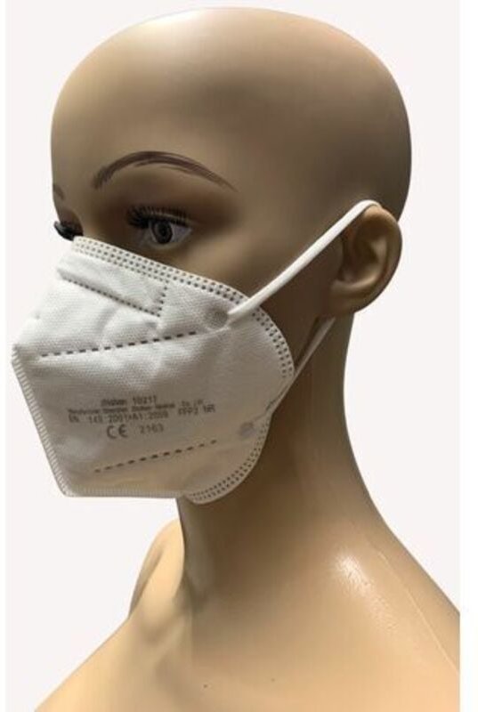 30x FFP2 nr Mundschutz weiß Feinstaubmaske CE2163