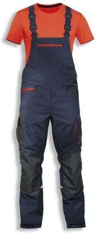 Uvex Suxxeed 8898 Herren-Arbeitshose - Blaue Männer-Latzhose: 56