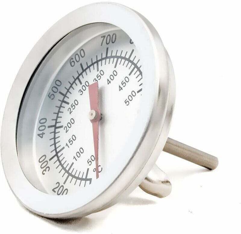 Hitzebeständiges analoges Kochthermometer für Grills, Backöfen, Smoker und Räucherkammern. 10 °C – 500 °C