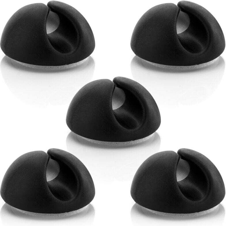 XVX - 5x Fermacavi Supporto per cavi Gestione cavi Fissaggio cavi Organizzatore cavi per cavi fino a 8 mm Fermacavi Fiss...