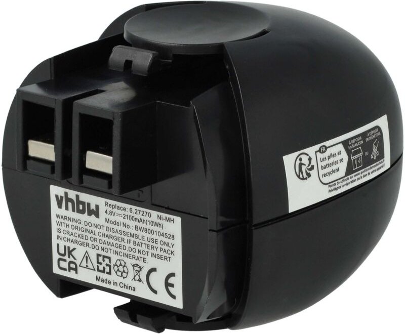 Vhbw - Akku kompatibel mit Metabo 6.02410.50, 6.27000.00, Powermaxx 4.8, 600059510 Elektrowerkzeug (2100 mAh, NiMH, 4,8 ...