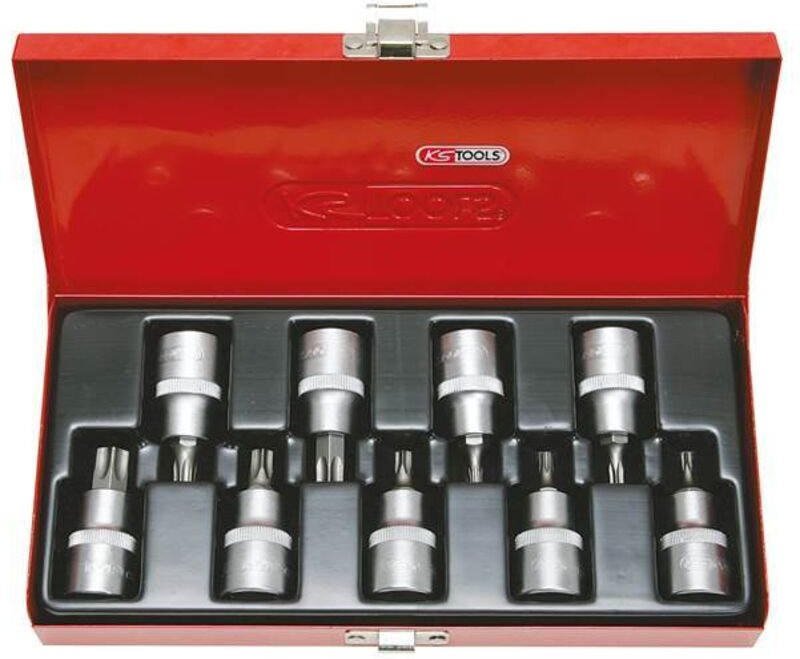 KS-Tools 911.1386 1/2"Bit-Stecknuss-Satz TX m.Bo