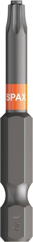 SPAX Bit-Einsatz T-Star 1/4"sechskant T20/50 mm Zapfenführung, Inhalt 5 Stück