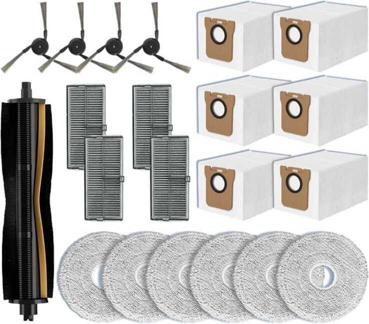 Kompatibel für Omni M40 D110CN Ersatzteile Hauptseitenbürste Hepa-Filter Mopptuch Staubbeutel Zubehör