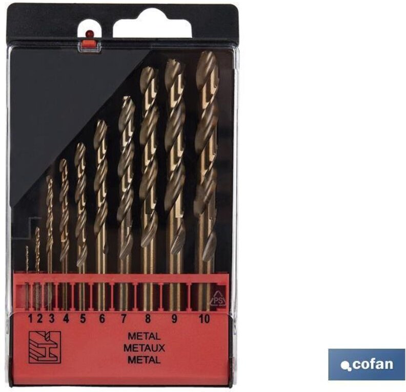 Hss-Co Bohrerkoffer - Maße: 1 - 10 mm (10 Stk.)