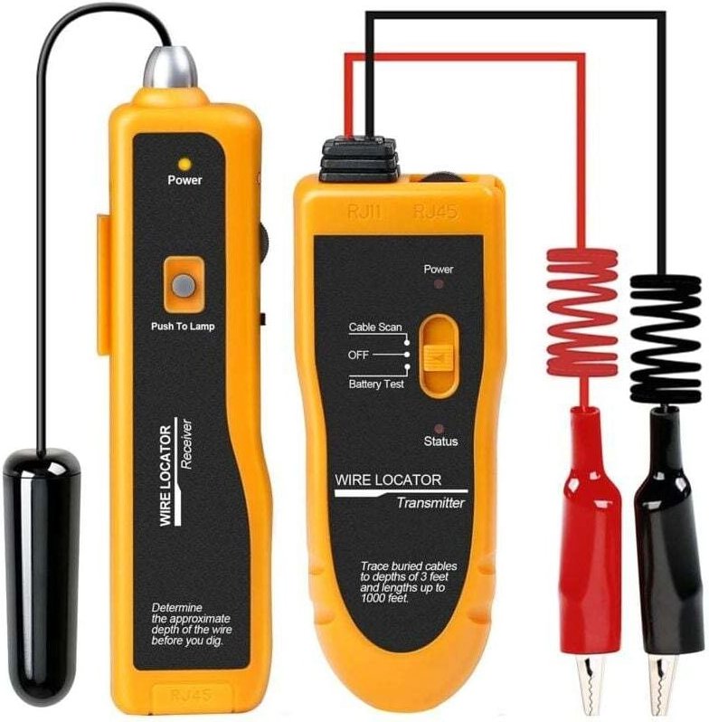 Kabelsuchgerät F02 für unterirdische Kabel, Kabelortungsgerät, Kabeltester für Hundezaunsysteme, bis zu 0,6–0,9 m Tiefe ...