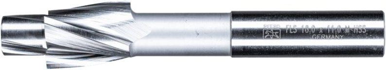PFERD TOOLS HSS Flachsenker mit Führungszapfen DIN 373 Ø 18,0mm Schaft-Ø 12 mm mittel für Durchgangsloch