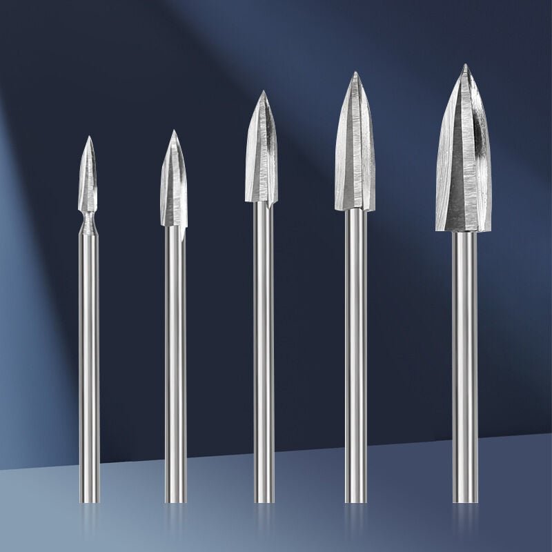 Dremel Holzschnitzbohrer-Set, 5-teilig, 1/8" Schaft, Holzschnitzbohrer für Heimwerkerarbeiten, Schnitzen, Gravieren, Sch...