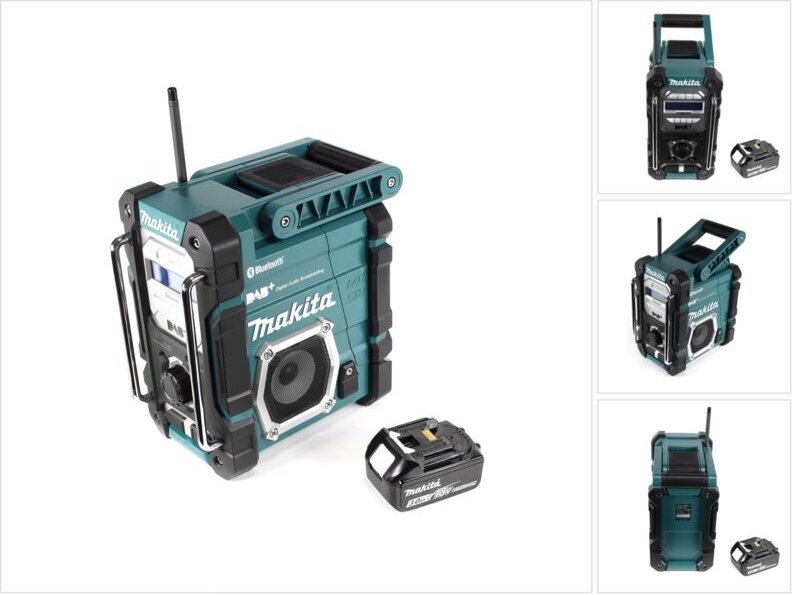 Makita DMR 112 F1 Akku Baustellen Radio 7,2 - 18V Bluetooth DAB+ + 1x 3,0Ah Akku - ohne Ladegerät