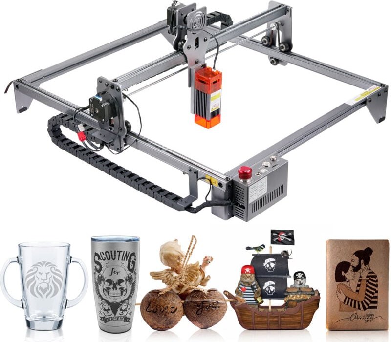 Lasergravierer, 5W starke Leistung, 16.1 'x 15.7' geräumiger Arbeitsbereich, 10000mm/min schnelle Bewegung, augensichere...