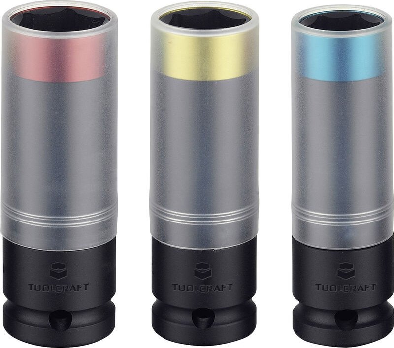 Toolcraft - Kraft-Steckschlüsseleinsatz-Set 1/2' (12.5 mm) 3teilig TO-5041014