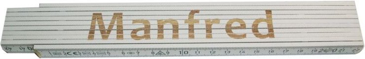 Zollstock Manfred 2 m weiß Zollstock