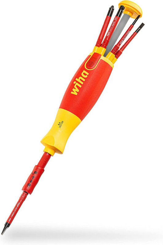 Schraubendreher Set LiftUp electric 6-tlg. mit verstaubarem Bit Set (41235) i Schraubenzieher Satz mit Bit Magazin aus s...